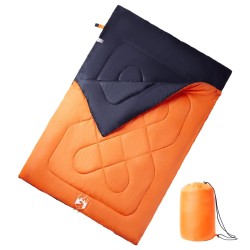 Sac de couchage double et oreillers adultes camping 3-4 saisons 