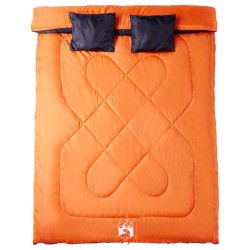 Sac de couchage double et oreillers adultes camping 3-4 saisons 