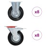 16 pcs Roulettes 125 mm 