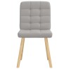 Chaises à manger lot de 4 gris nuage tissu 