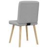 Chaises à manger lot de 4 gris nuage tissu 