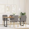 Chaises à manger lot de 4 taupe tissu 