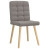 Chaises à manger lot de 4 taupe tissu 