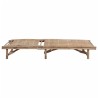 Chaise longue de jardin avec coussin Bambou 