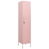 Armoire à casiers Rose 35x46x180 cm Acier 