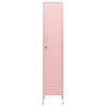 Armoire à casiers Rose 35x46x180 cm Acier 