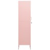 Armoire à casiers Rose 35x46x180 cm Acier 