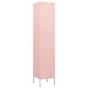 Armoire à casiers Rose 35x46x180 cm Acier 