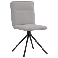 Chaises à manger lot de 4 gris nuage tissu 