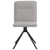 Chaises à manger lot de 4 gris nuage tissu 