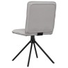 Chaises à manger lot de 4 gris nuage tissu 