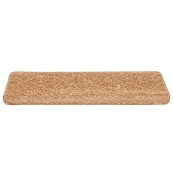 Tapis d'escalier 30 pcs 65x21x4 cm Beige 