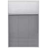 Moustiquaire plissée pour fenêtre et store Aluminium 80 x 120cm  