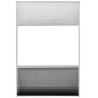 Moustiquaire plissée pour fenêtre et store Aluminium 80 x 120cm  