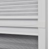 Moustiquaire plissée pour fenêtre et store Aluminium 80 x 120cm  