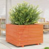 Jardinière cire marron 70x70x49,5 cm bois de pin massif 