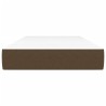 Matelas de lit à ressorts ensachés marron foncé 120x190x20 cm 