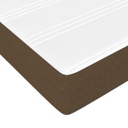 Matelas de lit à ressorts ensachés marron foncé 120x190x20 cm 