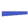 Paravent 6 panneaux Tissu 800 x 80 cm Bleu azuré 