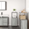 Meuble de salle de bain avec étagères sonoma gris 36x35x95 cm 
