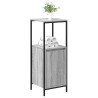 Meuble de salle de bain avec étagères sonoma gris 36x35x95 cm 