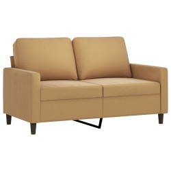 Canapé à 2 places Marron 120 cm Velours 