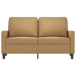 Canapé à 2 places Marron 120 cm Velours 
