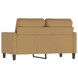 Canapé à 2 places Marron 120 cm Velours 