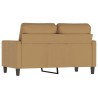 Canapé à 2 places Marron 120 cm Velours 
