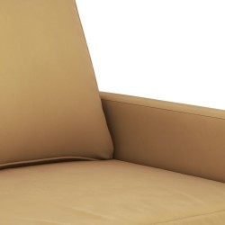 Canapé à 2 places Marron 120 cm Velours 