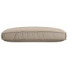 Coussin de palette pour siège Taupe 120x80x12 cm en tissu Oxford 
