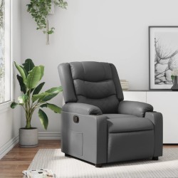 Fauteuil inclinable Gris Similicuir 