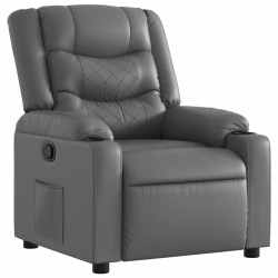 Fauteuil inclinable Gris Similicuir 