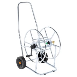 Chariot d'enrouleur pour tuyau de 80 m 3/4" acier 