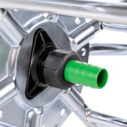 Chariot d'enrouleur pour tuyau de 80 m 3/4" acier 