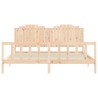 Cadre de lit sans matelas 200x200 cm bois massif de pin 