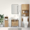 Armoire lavabo de salle de bain chêne artisanal 60x30x60 cm 