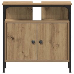 Armoire lavabo de salle de bain chêne artisanal 60x30x60 cm 