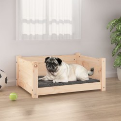 Lit pour chien 65,5x50,5x28 cm Bois de pin solide 