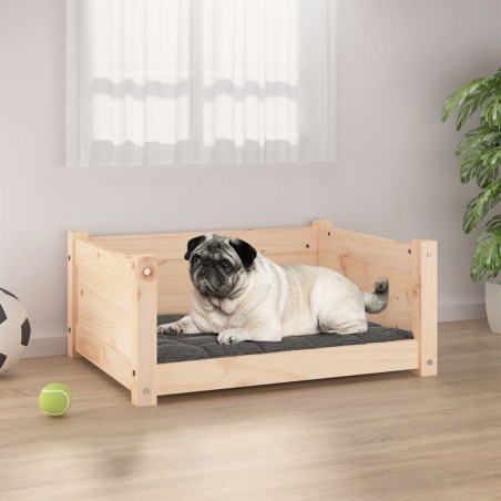 Lit pour chien 65,5x50,5x28 cm Bois de pin solide 
