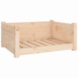 Lit pour chien 65,5x50,5x28 cm Bois de pin solide 