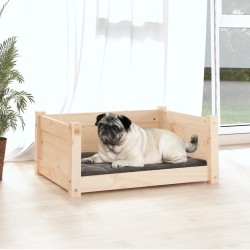 Lit pour chien 65,5x50,5x28 cm Bois de pin solide 
