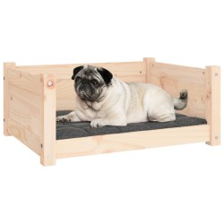 Lit pour chien 65,5x50,5x28 cm Bois de pin solide 