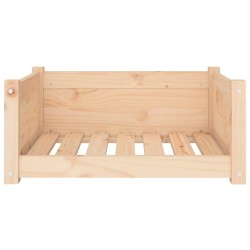 Lit pour chien 65,5x50,5x28 cm Bois de pin solide 