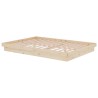 Cadre de lit Bois massif 140x200 cm 