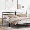 Tête de lit chêne sonoma 193 cm bois d'ingénierie et acier 