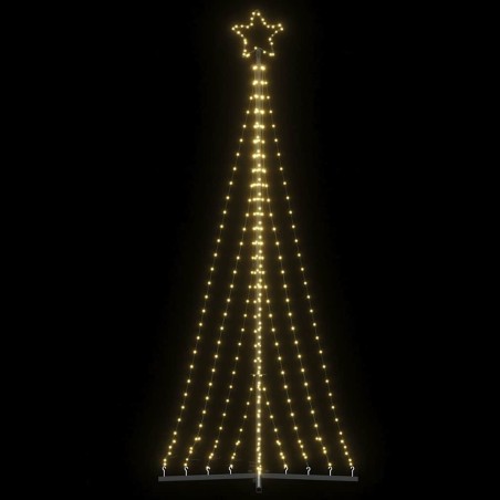 Sapin de Noël à LED 447 LED blanc chaud 249 cm 