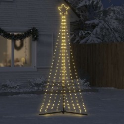Sapin de Noël à LED 447 LED blanc chaud 249 cm 