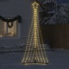 Sapin de Noël à LED 447 LED blanc chaud 249 cm 