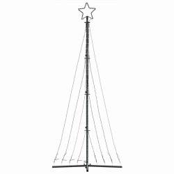Sapin de Noël à LED 447 LED blanc chaud 249 cm 